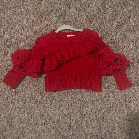 Red Cat & Jack Ruffle Sweater - Picture 2 of 4